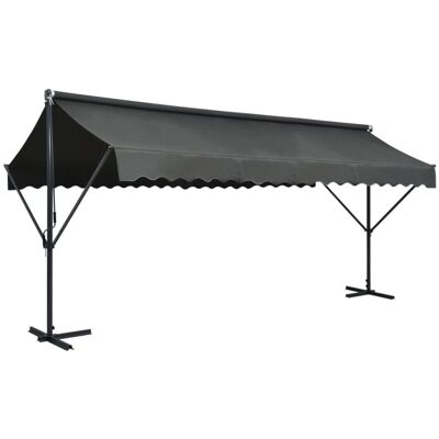 Toldo De Pie Independiente Gris Antracita 500x300 Cm Vidaxl Toldo De Pie Independiente Gris Antracita 500x300 Cm Vidaxl