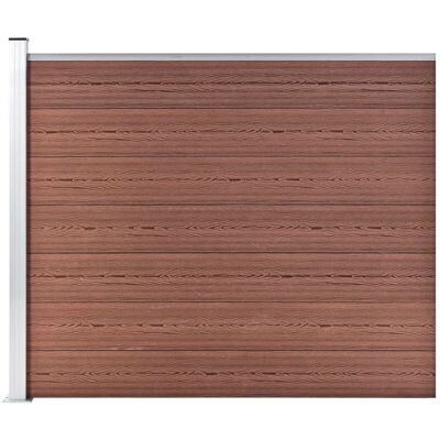 Panel De Valla Wpc Marrón 175x146 Cm Vidaxl Panel De Valla Wpc Marrón 175x146 Cm Vidaxl