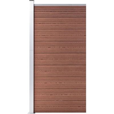 Panel De Valla Wpc Marrón 95x186 Cm Vidaxl Panel De Valla Wpc Marrón 95x186 Cm Vidaxl