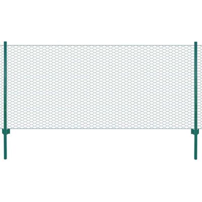 Valla De Malla De Alambre Con Postes De Acero 25x1 M Verde Vidaxl Valla De Malla De Alambre Con Postes De Acero 25x1 M Verde Vidaxl