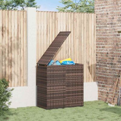 Vidaxl - Baúl De Cojines Para Jardín De Ratán Pe Negro 100x49x103,5 Cm Vidaxl - Baúl De Cojines Para Jardín De Ratán Pe Negro 100x49x103,5 Cm