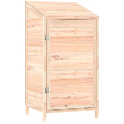 Cobertizo de jardín de madera de abeto sólida vidaXL - Almacenamiento exterior - 55x52x112 cm Cobertizo de jardín de madera de abeto sólida vidaXL - Almacenamiento exterior - 55x52x112 cm