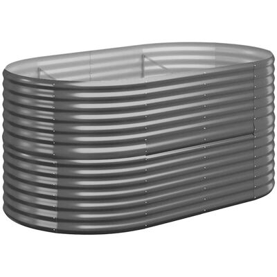 Vidaxl - Jardinera Arriate Acero Galvanizado Antracita 152x80x68 Cm Vidaxl - Jardinera Arriate Acero Galvanizado Antracita 152x80x68 Cm