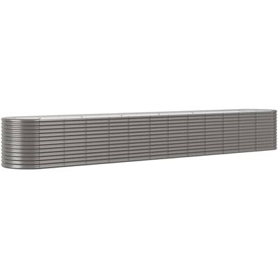 Jardinera Arriate Acero Recubrimiento Polvo Gris 512x80x68 Cm Vidaxl Jardinera Arriate Acero Recubrimiento Polvo Gris 512x80x68 Cm Vidaxl