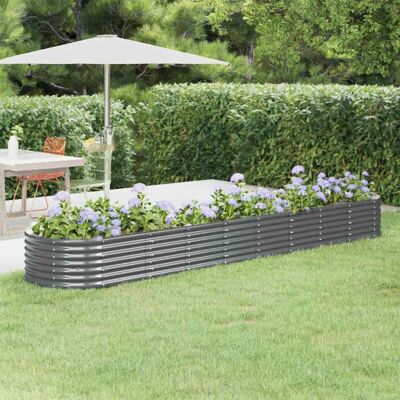 Jardinera Arriate Acero Galvanizado Antracita 368x80x36 Cm Vidaxl Jardinera Arriate Acero Galvanizado Antracita 368x80x36 Cm Vidaxl