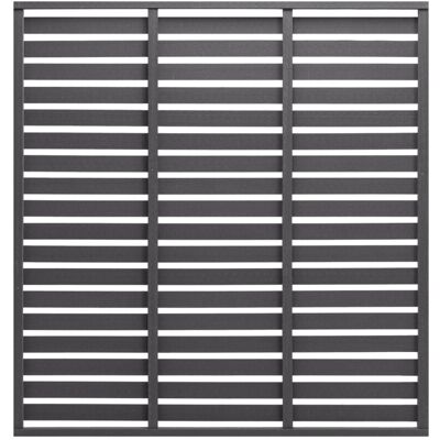 Panel De Valla De Wpc Gris 180x180 Cm Vidaxl Panel De Valla De Wpc Gris 180x180 Cm Vidaxl