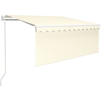 Toldo retráctil VIDAXL con sensor de viento - 3,5x2,5m - Crema Toldo retráctil VIDAXL con sensor de viento - 3,5x2,5m - Crema