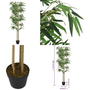VIDAXL Árbol De Bambú Artificial Con 1520 Hojas Verde 200 Cm - Planta Artificial - Árbol De Bambú VIDAXL Árbol De Bambú Artificial Con 1520 Hojas Verde 200 Cm - Planta Artificial - Árbol De Bambú