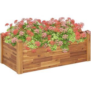 vidaXL Cama de jardín elevada - 110x60x44 cm - Madera maciza de acacia vidaXL Cama de jardín elevada - 110x60x44 cm - Madera maciza de acacia
