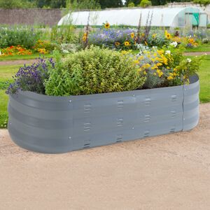Cama de cultivo elevada casa.pro - 129x50x25 cm - Antracita Cama de cultivo elevada casa.pro - 129x50x25 cm - Antracita