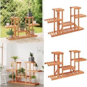 VIDAXL Soporte Para Flores Madera Maciza Abeto 110x25x73 Cm - Soporte Para Macetas - Madera Maciza VIDAXL Soporte Para Flores Madera Maciza Abeto 110x25x73 Cm - Soporte Para Macetas - Madera Maciza