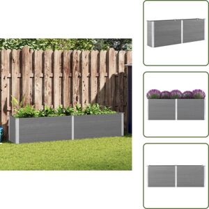 VIDAXL The Living Store Arriate De Wpc Gris 250x50x91 Cm - Macetero VIDAXL The Living Store Arriate De Wpc Gris 250x50x91 Cm - Macetero