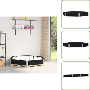 VIDAXL The Living Store Arriate Elevado Hexagonal Madera Maciza Pino Negro 160x160 Cm - Arriate VIDAXL The Living Store Arriate Elevado Hexagonal Madera Maciza Pino Negro 160x160 Cm - Arriate