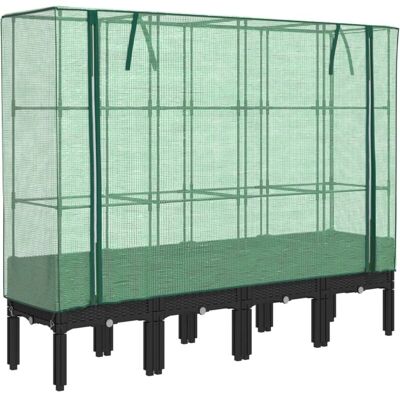 vidaXL Cama Elevada con Cubierta de Invernadero - Huerto vidaXL Cama Elevada con Cubierta de Invernadero - Huerto