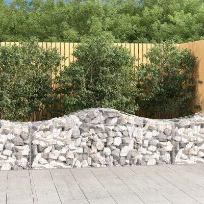 Cestas de gaviones en forma de arco vidaXL 11 uds - Barreras decorativas para jardín Cestas de gaviones en forma de arco vidaXL 11 uds - Barreras decorativas para jardín