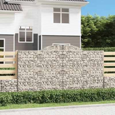 vidaXL Cestas de gaviones arqueadas - 17 pcs - Decoración jardín vidaXL Cestas de gaviones arqueadas - 17 pcs - Decoración jardín