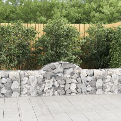 vidaXL Cestas de gaviones arcos 25 uds - Barrera decorativa para jardín vidaXL Cestas de gaviones arcos 25 uds - Barrera decorativa para jardín
