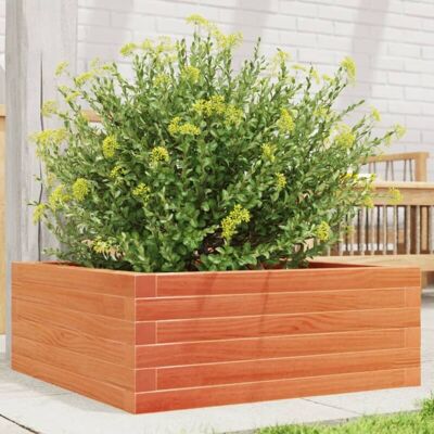vidaXL Maceta de jardín Cera Marrón 60x60x23 cm Madera de pino maciza - Maceta de jardín vidaXL Maceta de jardín Cera Marrón 60x60x23 cm Madera de pino maciza - Maceta de jardín