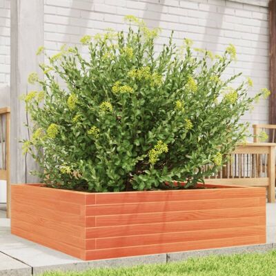 Jardinera de madera maciza pino marrón cera 80x80x23 cm vidaXL - Marrón - Jardinera Jardinera de madera maciza pino marrón cera 80x80x23 cm vidaXL - Marrón - Jardinera