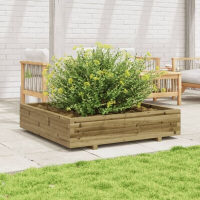 VIDAXL Fioriera - 110x110x26,5cm Madera de Pino Impregnada VIDAXL Fioriera - 110x110x26,5cm Madera de Pino Impregnada