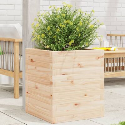 vidaXL Fioriera da Giardino 40x40x46 cm Madera Maciza de Pino - Maceta de Jardín vidaXL Fioriera da Giardino 40x40x46 cm Madera Maciza de Pino - Maceta de Jardín