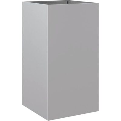 vidaXL Plata 42x38x75 cm Acero Galvanizado Maceta - Cama de Jardín y Maceta vidaXL Plata 42x38x75 cm Acero Galvanizado Maceta - Cama de Jardín y Maceta