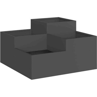 vidaXL Maceta de Jardín Negra - Contenedor para Plantas - 80 x 80 x 48 cm vidaXL Maceta de Jardín Negra - Contenedor para Plantas - 80 x 80 x 48 cm