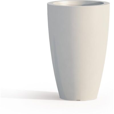 Idralite - Maceta Redonda De Resina Mod. Parodia Ø 33 Cm H 50 Blanco Idralite - Maceta Redonda De Resina Mod. Parodia Ø 33 Cm H 50 Blanco