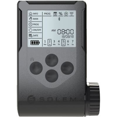 Programador Riego A Pilas Solem Woobee 2 Estaciones Con Bluetooth La Gama Woobee Dispone De Pantalla Grande Y Botonera Para Programarlo Pero Ademas Via Bluetooth Se Conecta A La App Mysolem Programador Riego A Pilas Solem Woobee 2 Estaciones Con Bluetooth La Gama Woobee Dispone De Pantalla Grande Y Botonera Para Programarlo Pero Ademas Via Bluetooth Se Conecta A La App Mysolem