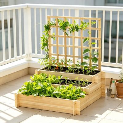 JHY DESIGN Macetero Con Laterales De Malla Metálica, Jardinera Elevada Versátil, Huerto Estable, Macetero Estéticamente Atractivo. JHY DESIGN Macetero Con Laterales De Malla Metálica, Jardinera Elevada Versátil, Huerto Estable, Macetero Estéticamente Atractivo.