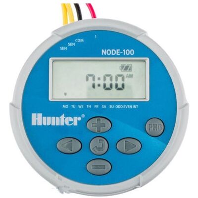 Hunter - Programador De Riego A Pilas Node100 Temporizador Para Riego Eficiente Y Controlado Hunter - Programador De Riego A Pilas Node100 Temporizador Para Riego Eficiente Y Controlado