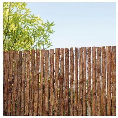 FAURA Corteza Natural - Cerca Rústica 2x3m FAURA Corteza Natural - Cerca Rústica 2x3m
