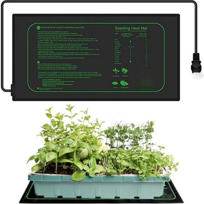 OEM Esterilla Térmica Para Semilleros, 25,4 Cm X 52,2 Cm, Impermeable, Ideal Para Jardinería De Interior, Germinación De Semillas E Hidroponía. OEM Esterilla Térmica Para Semilleros, 25,4 Cm X 52,2 Cm, Impermeable, Ideal Para Jardinería De Interior, Germinación De Semillas E Hidroponía.