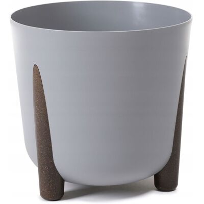 SHUMEE Maceta Frida Lamela De 26 Cm + Inserto Gris (1 Unidad). SHUMEE Maceta Frida Lamela De 26 Cm + Inserto Gris (1 Unidad).