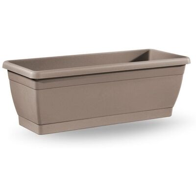 VECA Caja de Flores para Balcón - Antracita - 60cm - Decoración de Jardín VECA Caja de Flores para Balcón - Antracita - 60cm - Decoración de Jardín