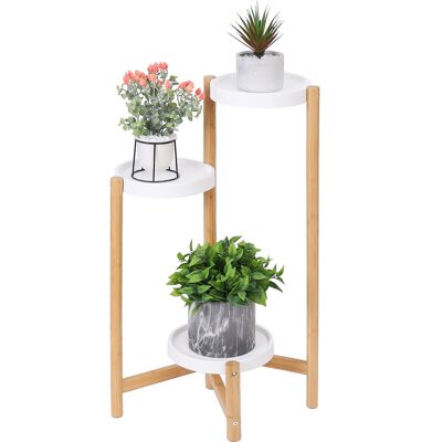 Unho - Estanterias Para Macetas De Bambú Soporte Escalera Para Plantas Interior, S Unho - Estanterias Para Macetas De Bambú Soporte Escalera Para Plantas Interior, S
