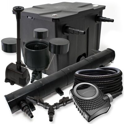 WILTEC Kit Filtración Estanques 12000l 72w Clarificador Neo8000 Bomba 25m Manguera Skimmer Csp250 Fuente WILTEC Kit Filtración Estanques 12000l 72w Clarificador Neo8000 Bomba 25m Manguera Skimmer Csp250 Fuente