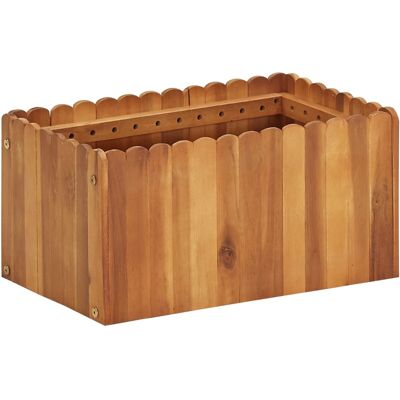 HELLOSHOP26 Jardinera Elevada Para Plantas Y Flores Jardín 50 X 30 X 25 Cm Madera Maciza De Acacia 020001067 HELLOSHOP26 Jardinera Elevada Para Plantas Y Flores Jardín 50 X 30 X 25 Cm Madera Maciza De Acacia 020001067