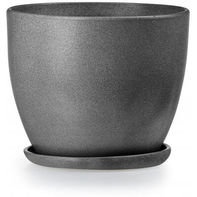 SHUMEE Maceta De Cerámica Gris. Maceta De 16 Cm X 16 X 12 Cm. 1 Unidad. SHUMEE Maceta De Cerámica Gris. Maceta De 16 Cm X 16 X 12 Cm. 1 Unidad.