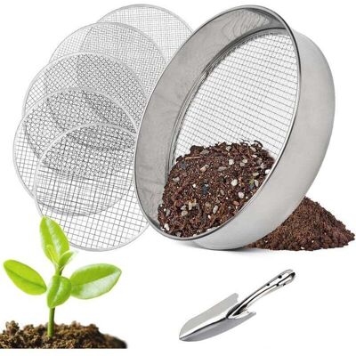 OEM Tamiz De Jardín Redondo 5 En 1, 20 Cm, Con 5 Tamices Intercambiables, Tamiz Para Tierra, Compost Y Semillas. OEM Tamiz De Jardín Redondo 5 En 1, 20 Cm, Con 5 Tamices Intercambiables, Tamiz Para Tierra, Compost Y Semillas.