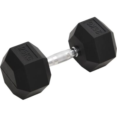 Mancuerna de Hierro Fundido de 25 kg vidaXL - Equipo de Fitness Mancuerna de Hierro Fundido de 25 kg vidaXL - Equipo de Fitness