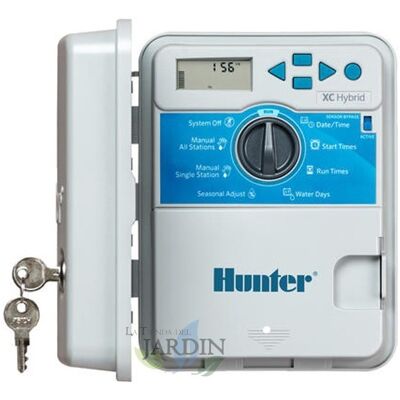 Hunter xc Hybrid 6 zonas - Controlador de riego exterior Hunter xc Hybrid 6 zonas - Controlador de riego exterior