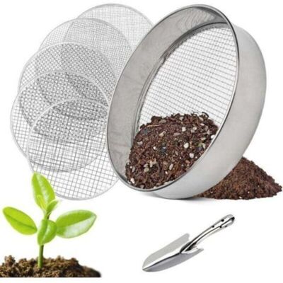 OEM Tamiz De Jardín Redondo 5 En 1, 20 Cm, Con 5 Tamices Intercambiables, Tamiz Para Tierra, Compost Y Semillas. OEM Tamiz De Jardín Redondo 5 En 1, 20 Cm, Con 5 Tamices Intercambiables, Tamiz Para Tierra, Compost Y Semillas.