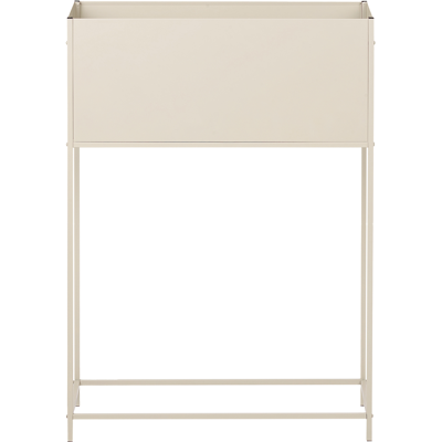 BELIANI Soporte Para Plantas De Metal Elevado Jardinera Maceta Interior Exterior Beige Tapien BELIANI Soporte Para Plantas De Metal Elevado Jardinera Maceta Interior Exterior Beige Tapien