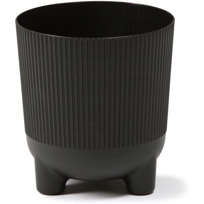 SHUMEE Maceta De Plástico Negra Lamela 14,1 Cm X 14,1 X 15,3 Cm 1 Unidad. SHUMEE Maceta De Plástico Negra Lamela 14,1 Cm X 14,1 X 15,3 Cm 1 Unidad.
