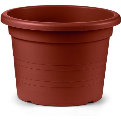 VECA Vaso Cilindro 100 Con Rulli 100 Cm - Terra Cotta VECA Vaso Cilindro 100 Con Rulli 100 Cm - Terra Cotta