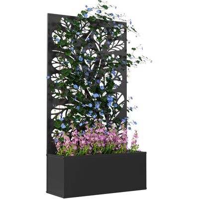 JHY DESIGN Fioriera Con Schermo/traliccio Per Piante Rampicanti, Fioriera - Dimensioni 61l X 23w X 113h Cm JHY DESIGN Fioriera Con Schermo/traliccio Per Piante Rampicanti, Fioriera - Dimensioni 61l X 23w X 113h Cm