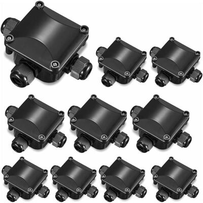 ABYSSE Xvx – Caja De Conexiones De 3 Vías Ip66 Impermeable De 10 Piezas – Resistente A Altas Temperaturas – Para Cables Con Diámetros De 4 A 15 Mm – Fácil Instalación ABYSSE Xvx – Caja De Conexiones De 3 Vías Ip66 Impermeable De 10 Piezas – Resistente A Altas Temperaturas – Para Cables Con Diámetros De 4 A 15 Mm – Fácil Instalación