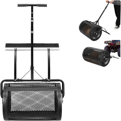 Mophorn Esparcidor De Compostaje 76,5 L, Ancho De Trabajo De 61 Cm, Distribuidor De Abono, Semillas Y Fertilizantes, Con Enganche De Remolque Y Cepillo Nivelador, Acero, Ideal Para Césped Y Huerto Mophorn Esparcidor De Compostaje 76,5 L, Ancho De Trabajo De 61 Cm, Distribuidor De Abono, Semillas Y Fertilizantes, Con Enganche De Remolque Y Cepillo Nivelador, Acero, Ideal Para Césped Y Huerto