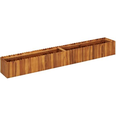 Helloshop26 - Jardinera elevada de madera de acacia maciza - Diseño rústico Helloshop26 - Jardinera elevada de madera de acacia maciza - Diseño rústico